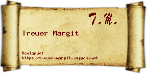 Treuer Margit névjegykártya